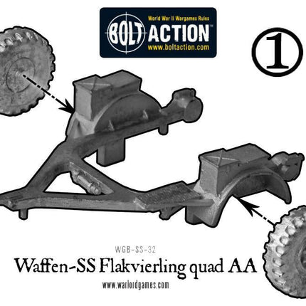 Waffen-SS 20mm Flakvierling 38 AA-gun (1943-45)