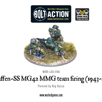 Waffen-SS MG42 MMG team firing (1943-45)