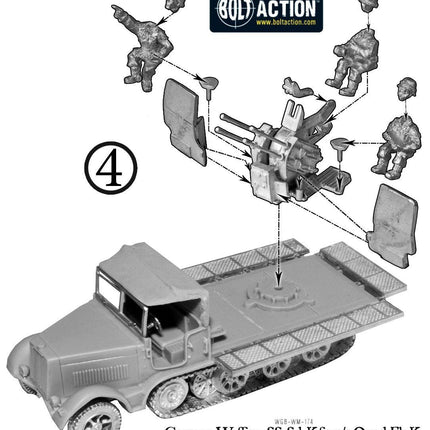 Waffen-SS Sd.Kfz 7/1 quad FlaK