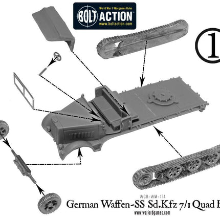 Waffen-SS Sd.Kfz 7/1 quad FlaK