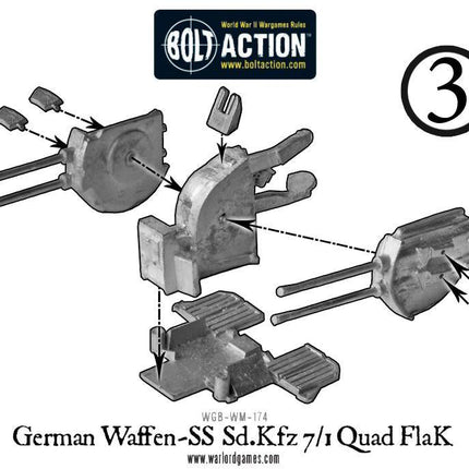 Waffen-SS Sd.Kfz 7/1 quad FlaK