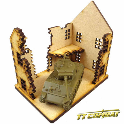 15mm Ruined Townhouse Set - TT Combat - TTSCW-WAR-002 (3)