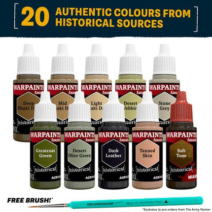 Warpaints Fanatic Historical: WWII British 8th Army Paint Set - Farben - The Army Painter - TAPWP8113P