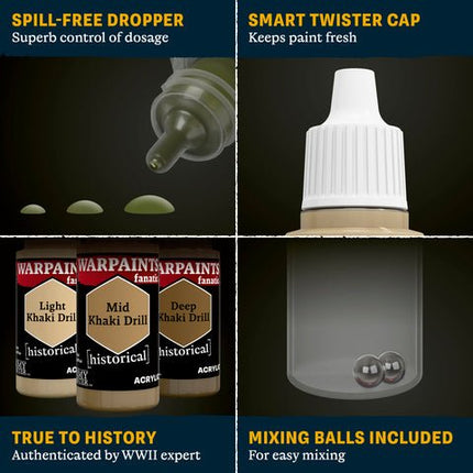 Warpaints Fanatic Historical: WWII British 8th Army Paint Set - Farben - The Army Painter - TAPWP8113P