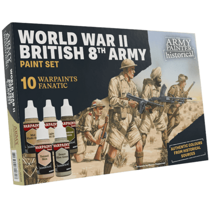 Warpaints Fanatic Historical: WWII British 8th Army Paint Set - Farben - The Army Painter - TAPWP8113P