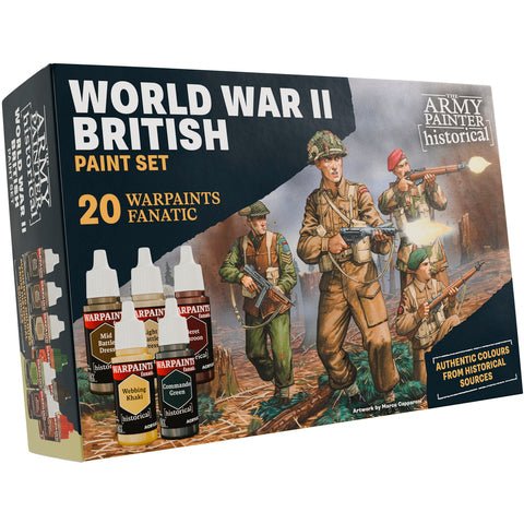 Warpaints Fanatic Historical: WWII British Paint Set - Farben - The Army Painter - TAPWP8084P