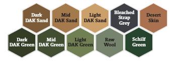 Warpaints Fanatic Historical: WWII German Afrika Korps Paint Set - Farben - The Army Painter - TAPWP8124P