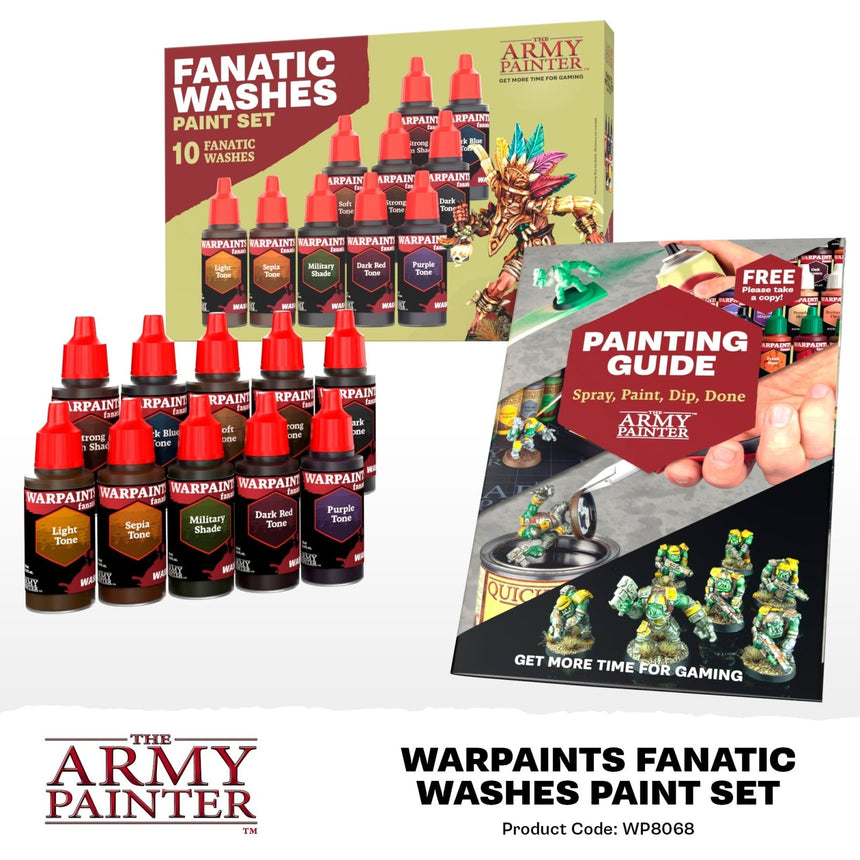 Warpaints Fanatic: Washes Paint Set - Zubehör - The Army Painter - WP8068