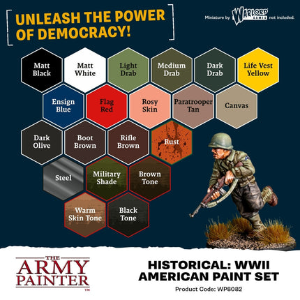 Warpaints Fanatic: WWII American Paint Set - Zubehör - The Army Painter - WP8082