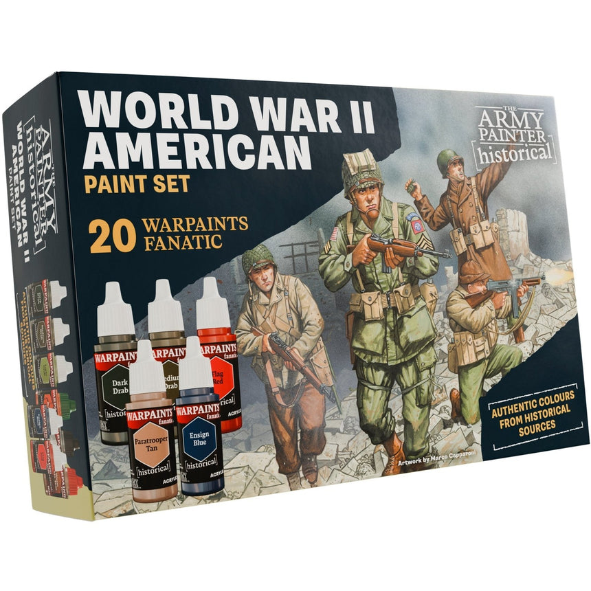 Warpaints Fanatic: WWII American Paint Set - Zubehör - The Army Painter - WP8082