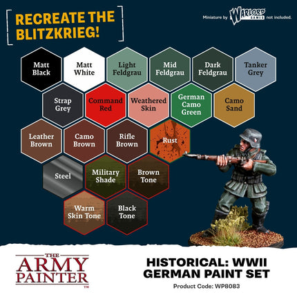 Warpaints Fanatic: WWII German Paint Set - Zubehör - The Army Painter - WP8083