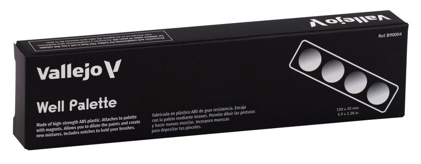 Well Palette - Zusatzpalette mit Magnethalterung (150 x 35 mm) - Vallejo - B90004