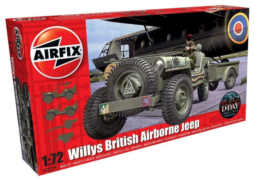 Willys Jeep, Trailer & 6PDR Gun - Artillerie - Airfix - A02339