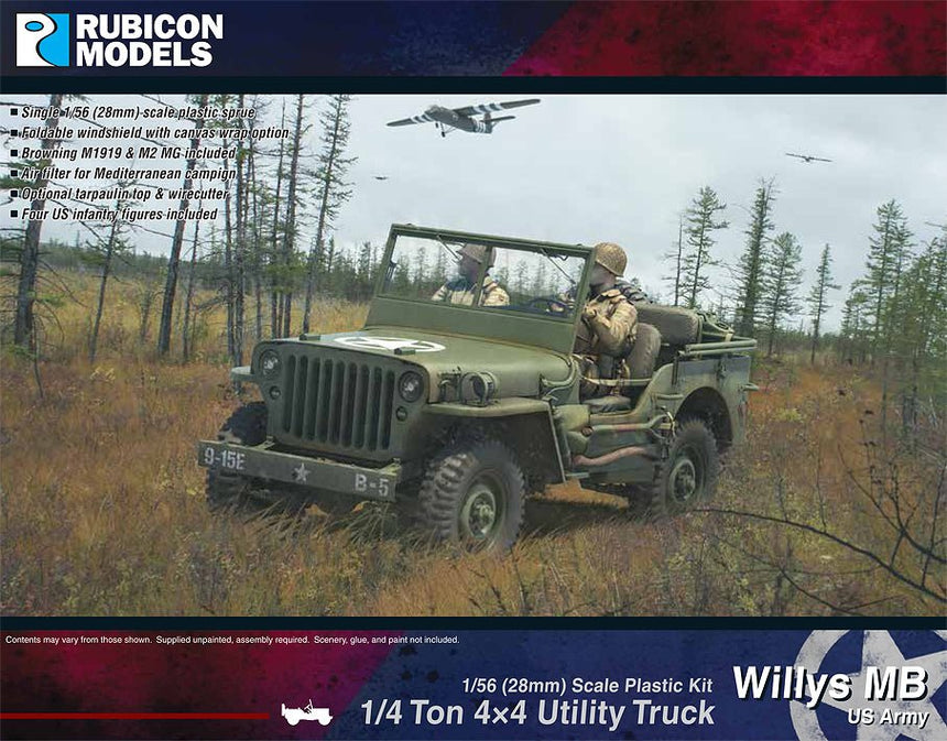 Willys MB 1/4 Ton 4x4 Truck (US Standard) - Fahrzeuge - Rubicon Models UK Ltd - 280049