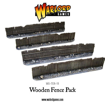Wooden Fence pack (4) - Gelände - Warlord Games - WG-TER-19
