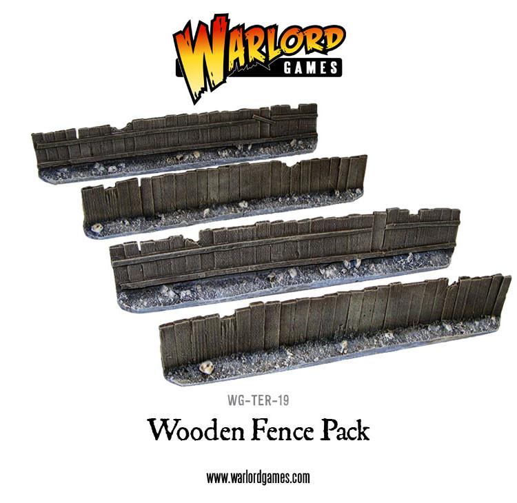 Wooden Fence pack (4) - Gelände - Warlord Games - WG-TER-19
