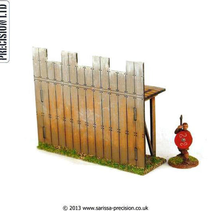 Wooden Palisade Wall - Straight (Holzpalisade, gerade)