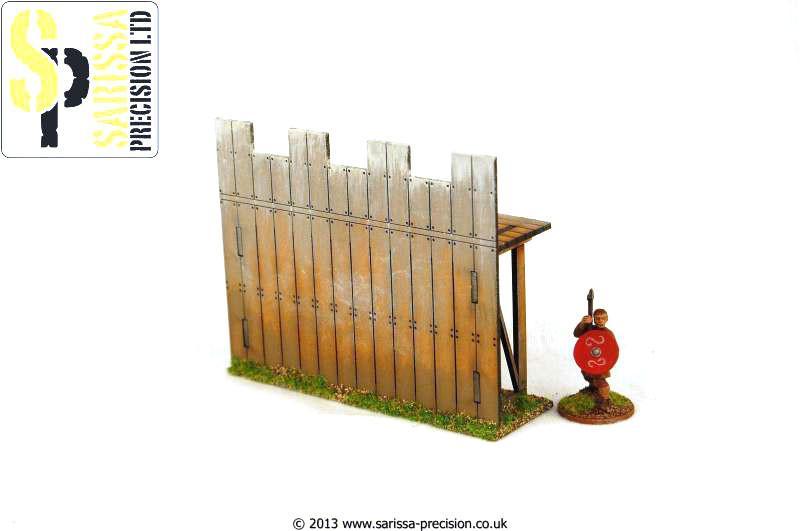 Wooden Palisade Wall - Straight (Holzpalisade, gerade)