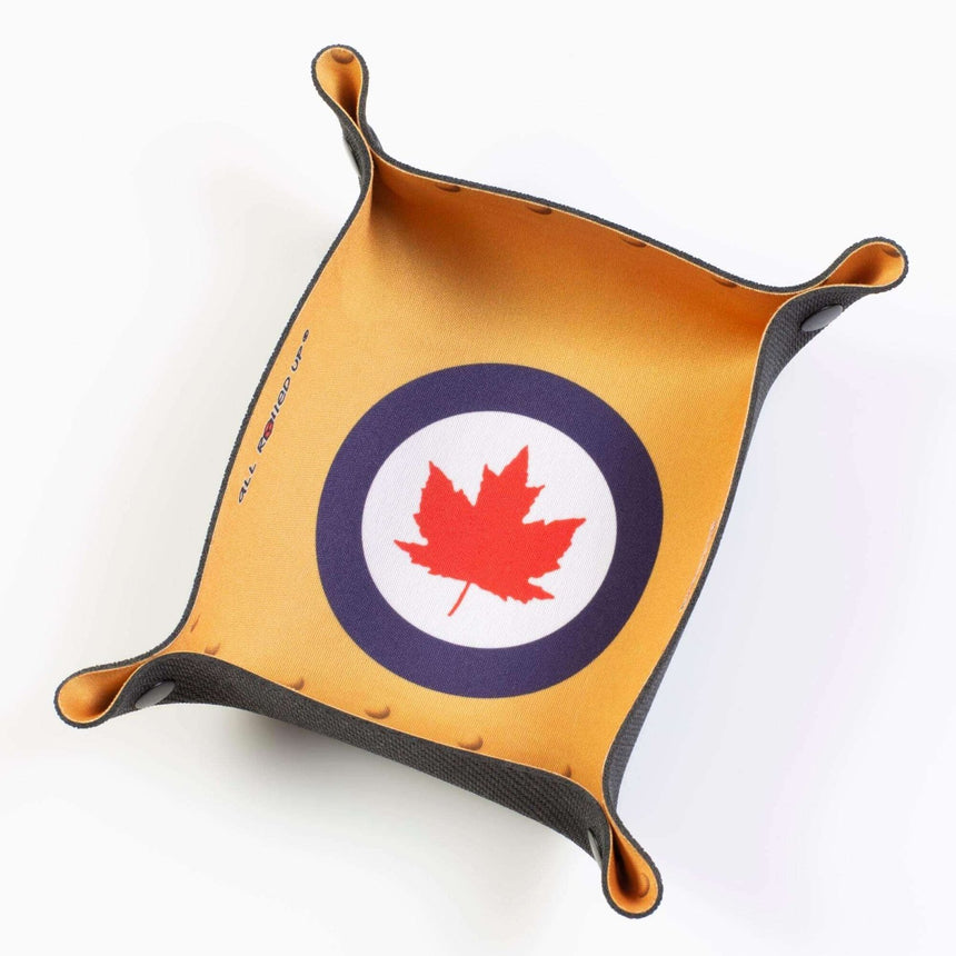 WW2 Canada Compact Folding Dice Tray - Zubehör - all rolled up - DTC-ARU-MIL-002