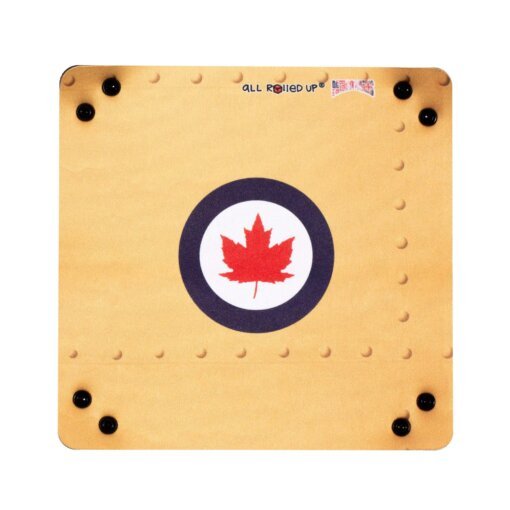 WW2 Canada Square Folding Dice Tray - Zubehör - all rolled up - DTS-ARU-MIL-002