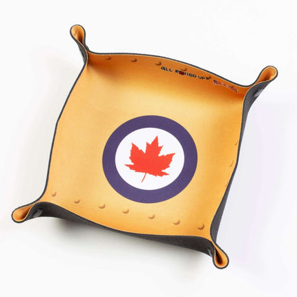 WW2 Canada Square Folding Dice Tray - Zubehör - all rolled up - DTS-ARU-MIL-002
