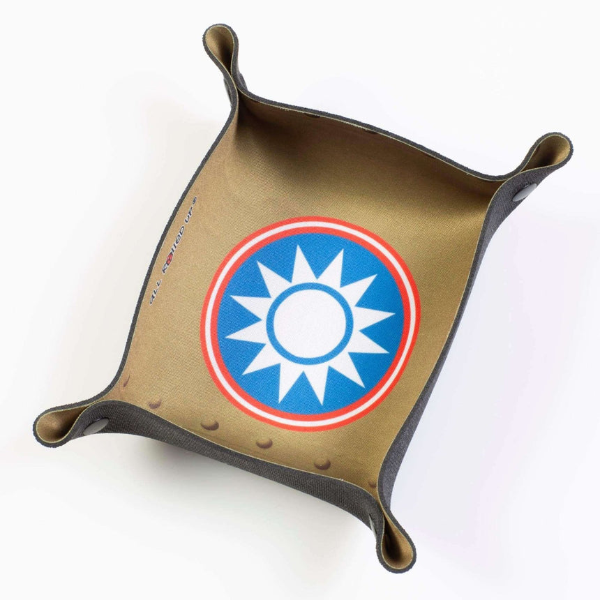 WW2 China Compact Folding Dice Tray - Zubehör - all rolled up - DTC-ARU-MIL-005