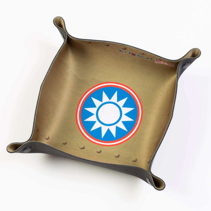 WW2 China Square Folding Dice Tray - Zubehör - all rolled up - DTS-ARU-MIL-005