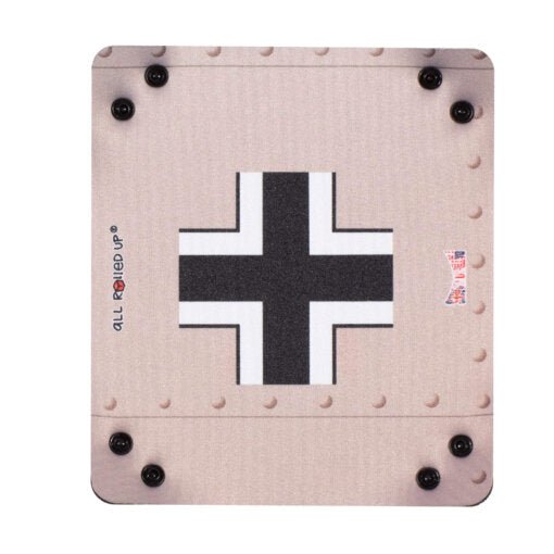 WW2 German Compact Folding Dice Tray - Zubehör - all rolled up - DTC-ARU-MIL-003