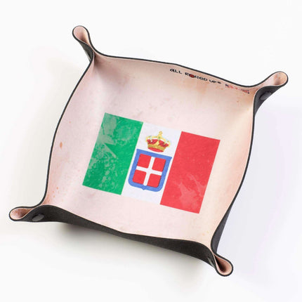 WW2 Italy Square Folding Dice Tray - Zubehör - all rolled up - DTS-ARU-MIL-009