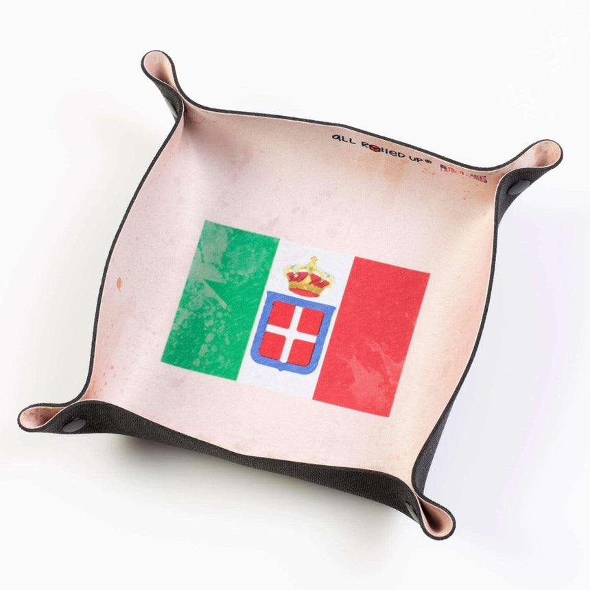 WW2 Italy Square Folding Dice Tray - Zubehör - all rolled up - DTS-ARU-MIL-009