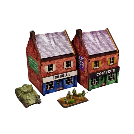 WW2 Normandy Cafe 15mm (vorbemalt) - Micro Art Studio - 5907652564339