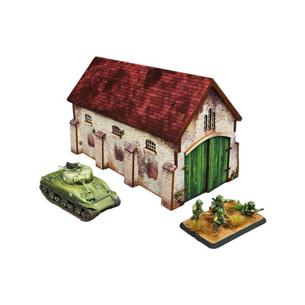 WW2 Normandy Cowshed 15mm (vorbemalt) - Micro Art Studio - 5907652564629