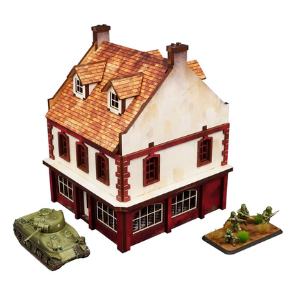 WW2 Normandy Restaurant 15mm (vorbemalt) - Micro Art Studio - 5907652564346 (2)