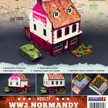 WW2 Normandy Restaurant 15mm (vorbemalt) - Micro Art Studio - 5907652564346 (6)