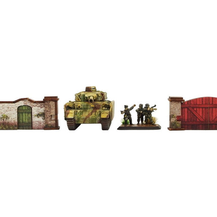 WW2 Normandy Stone Wall 15mm (vorbemalt) - Micro Art Studio - 5907652564599 (4)