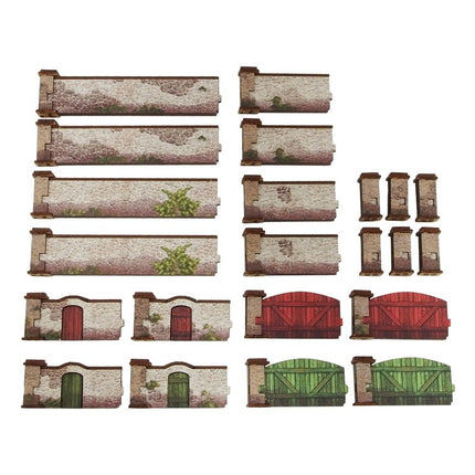 WW2 Normandy Stone Wall 15mm (vorbemalt) - Micro Art Studio - 5907652564599 (6)