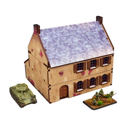 WW2 Normandy Townhouse 2 15mm (vorbemalt) - Micro Art Studio - 5907652564360