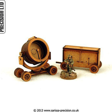 WW2 Search Light & Generator Set
