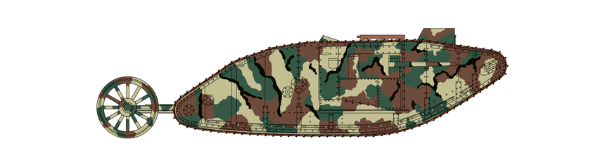 A01315V WWI Male Tank Mk.I