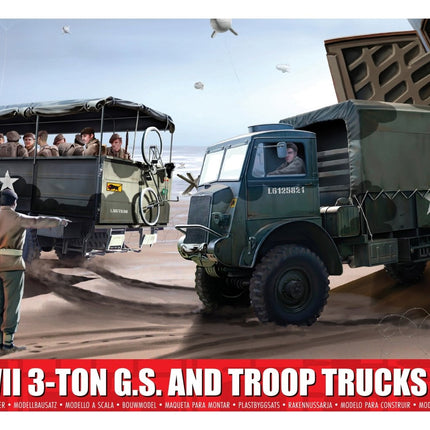 A03306A WWII 3-ton 4x4 General Service & Troop Trucks