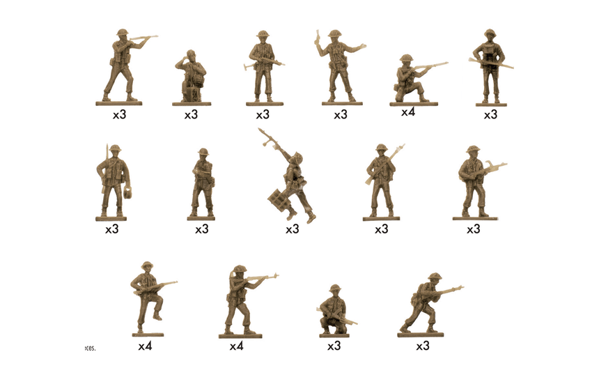 A00763V WWII British Infantry N. Europe
