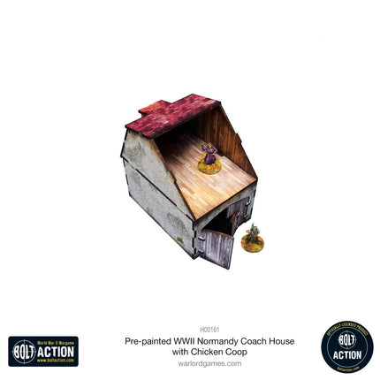 WWII Normandy Coach House with Chicken Coop - Gelände - Micro Art Studio - H00161