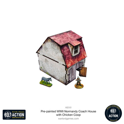WWII Normandy Coach House with Chicken Coop - Gelände - Micro Art Studio - H00161