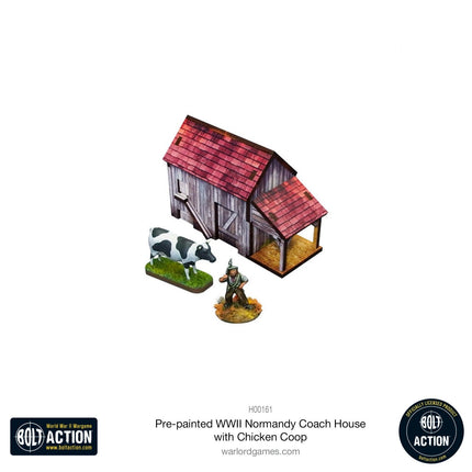 WWII Normandy Coach House with Chicken Coop - Gelände - Micro Art Studio - H00161