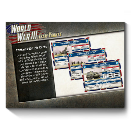 WWIII: British Unit Card Pack