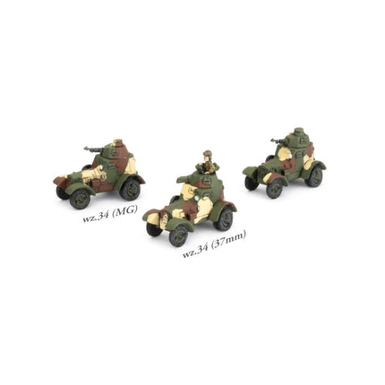 wz.34 Armoured Car Platoon - Battlefront Miniatures - PL300