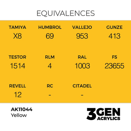 AK Interactive 3rd Generation - Yellow 18 ml