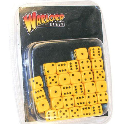 Yellow D6 Dice/Würfel Pack 10mm (30Stk) - Zubehör - Warlord Games - WG-D6-31